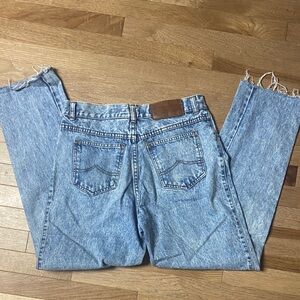 Bugle Boy Light Blue Denim Jeans with Brown Patch